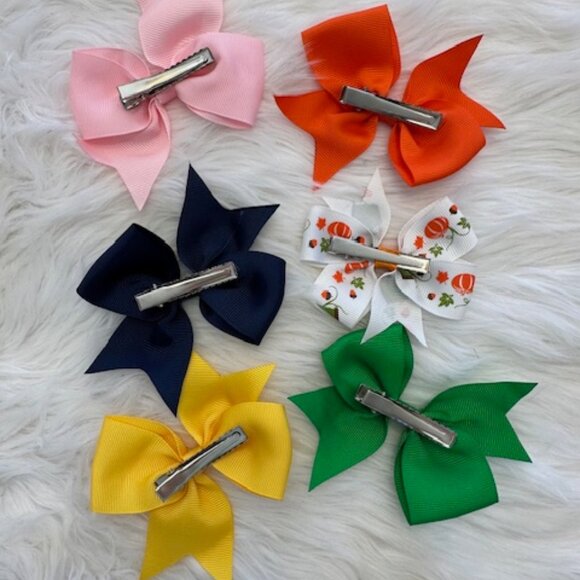 Bundle (6) of Variety 3" & 4" Pinwheel Bows   3B8042 - Picture 2 of 2